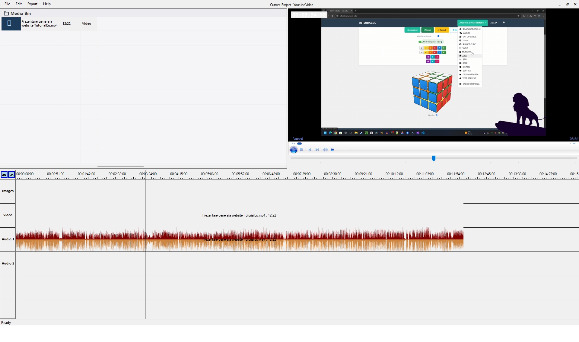 Editor video gratuit C sharp
